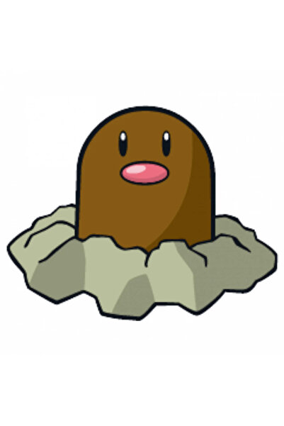 INOVATIX Set de 8 piese, autocolant Pokemon Diglett cu nas, INOVATIX®. 6 cm