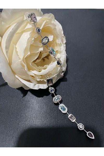 MFM STORE Stylish Earrings with Colorful Stones