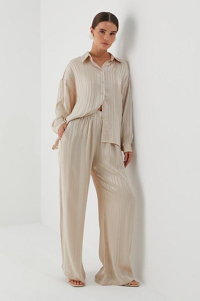 MARKALİSTE Flowy Oversize Suit Stone