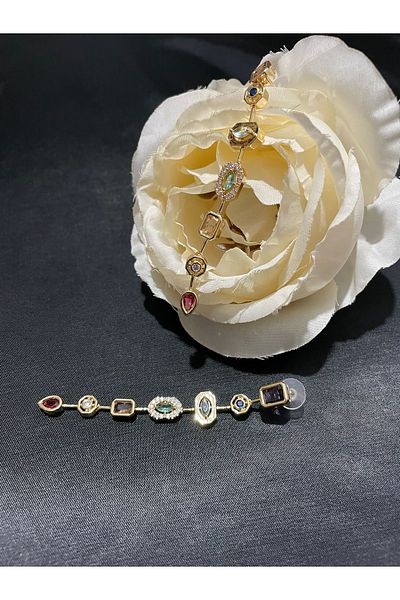 MFM STORE Stylish Earrings with Colorful Stones