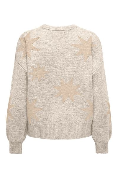 ONLY Onlrosie Ls O-Neck Glitter Knt Women's Blue Sweater - 15328250