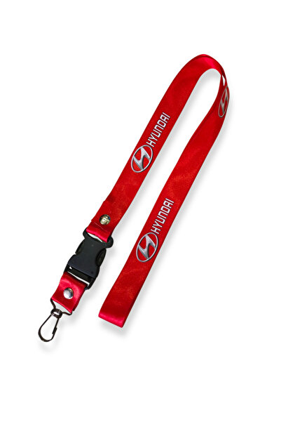 TUSBA MARKET حامل مرآة السيارة باللون الأحمر مع شعار هيونداي |   حبل مرآة سلس...