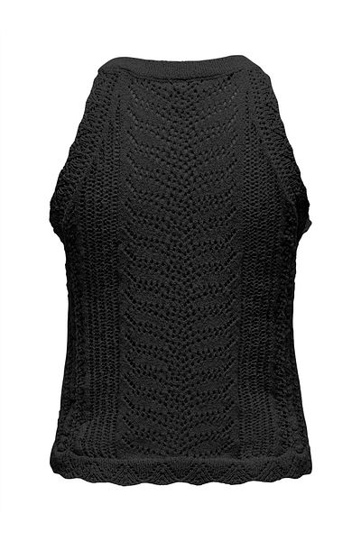 ONLY Onlerin Life Sl Top Knt Women's Black Sweater - O15341573