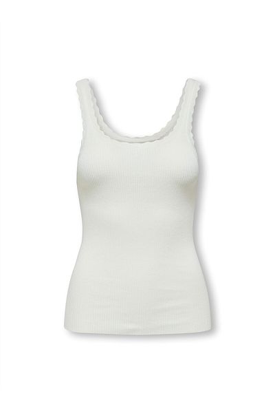 ONLY Onlgemma Sl U-Neck Knt Noos Women's White Sweater - 15314659