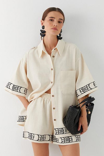MARKALİSTE Bamboo Suit with Shorts Beige