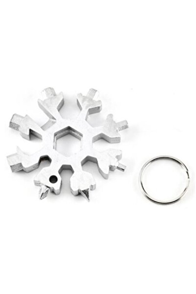 ForWhat سلسلة مفاتيح نموذجية على شكل ندفة الثلج مع فتاحة هدية للمكتب المنزلي