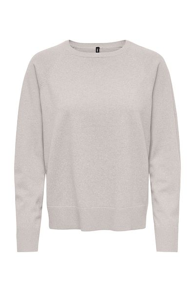 ONLY Onlama Life Ls Raglan O-Neck Cc Knt Women's Beige Sweater - 15334905