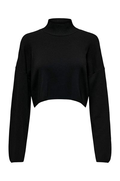 ONLY Onlbodrum Cropped Pullover Knt Women's Black Sweater - 15333125