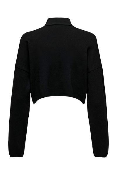 ONLY Onlbodrum Cropped Pullover Knt Women's Black Sweater - 15333125