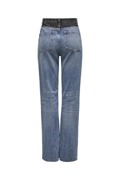 ONLY Onlcamille Hw Wide Reworked Dnm Akm Women's Blue Jean - 15329870