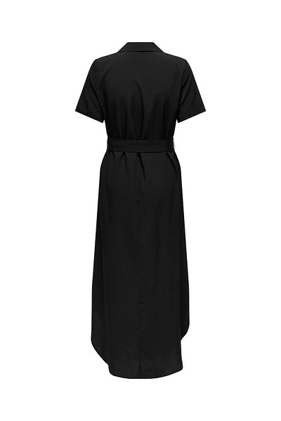 ONLY ONLNOVA LIFE ELITE IZI SHIRT DRESS SOLID Γυναικείο μαύρο φόρεμα - 15331928