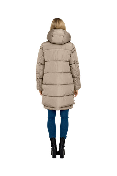 ONLY ONLNEWNORA LONG PUFFER COAT CC OTW Palton lung de damă bej - 15304792