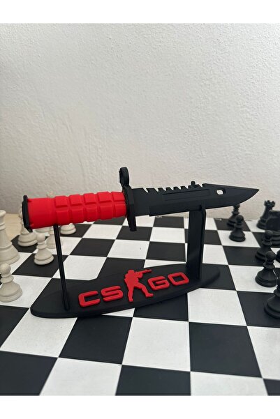EX POL3526 CS GO Bayonet M9 25 cm Stant İle Birlikte 3d Baskı Dummy