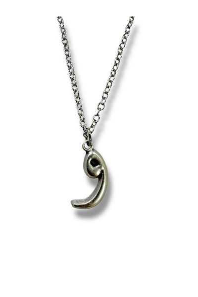 Herşey Nota Arabic Vav (و) Letter Necklace – Symbol of Meaning and Elegance - 60 cm Chain