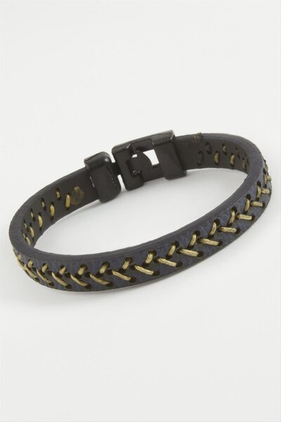 Angel Of Life Quality Faux Leather Bracelet with String