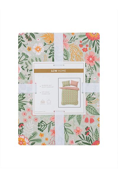 LC Waikiki Floral Patterned Double Duvet Cover Set