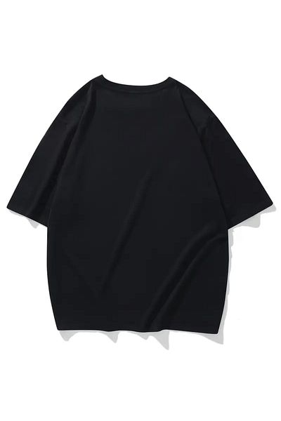 AEMİ Unisex Printed Oversize Crew Neck T-shirt