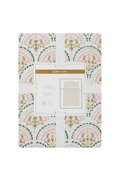 LC Waikiki Floral Patterned Double Duvet Cover Set