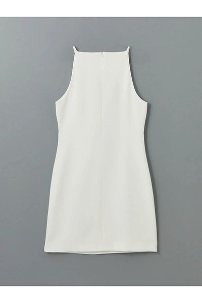 LC Waikiki Mini rochie creponată cu gât Halter