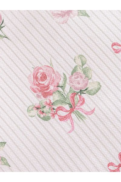 LC Waikiki Bow Patterned Cotton Double Pique Set