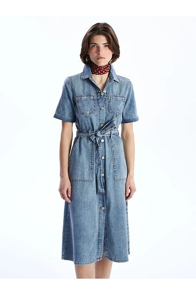 LC Waikiki Rochie de damă cu guler cămașă