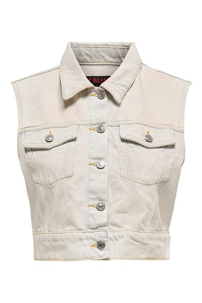 ONLY Onlbeverly Vest Tint Bleach Dnm Red Tai Women's Blue Vest - 15341352