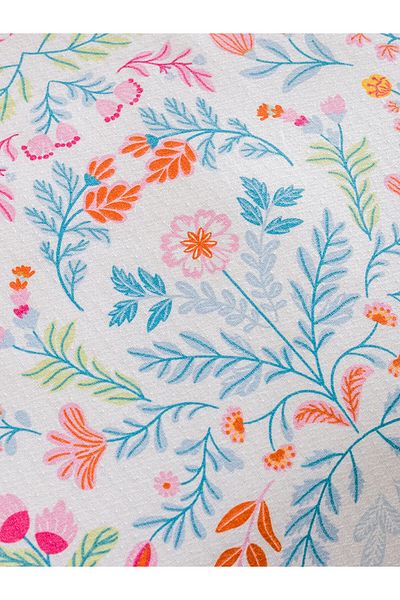 LC Waikiki Flower Patterned Double Pique Set