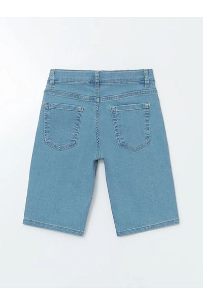 LC Waikiki Boys' Jean Shorts with Adjustable Elastic Waist