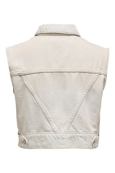 ONLY Onlbeverly Vest Tint Bleach Dnm Red Tai Women's Blue Vest - 15341352