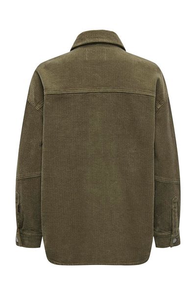 ONLY Дамско сиво яке ONLTIGGY L/S CORD SHACKET PNT - 15331547