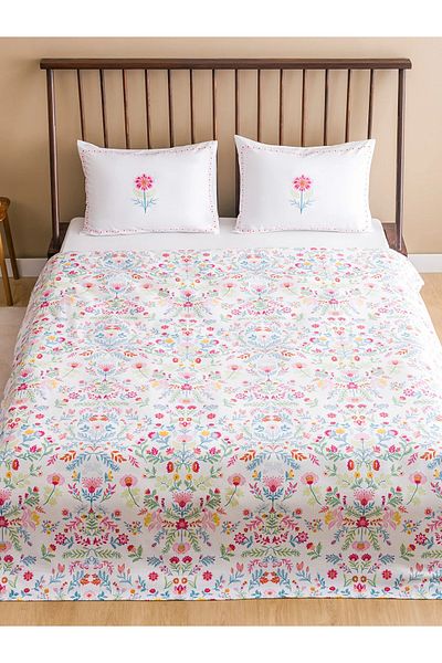 LC Waikiki Flower Patterned Double Pique Set