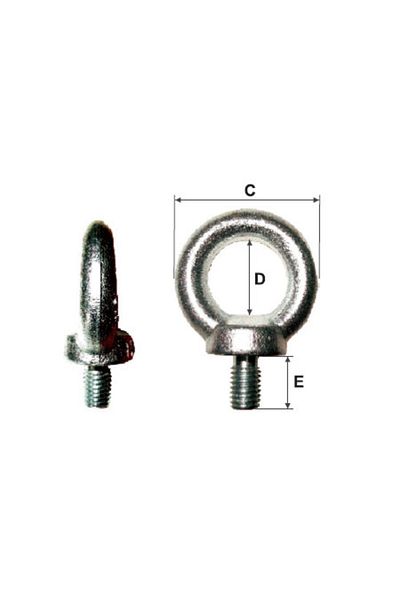 MK Inel Cu Surub Incorporat M14 / 30Mm/50Mm