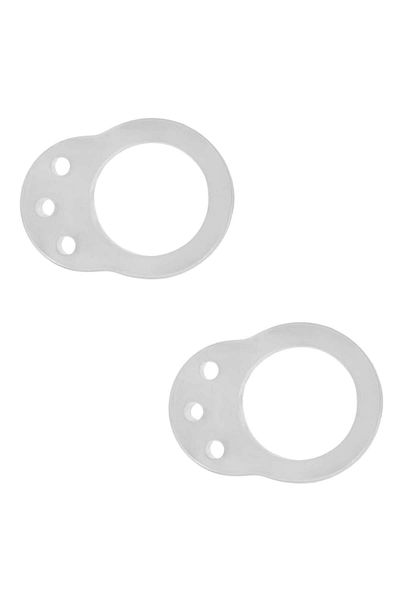 SyaMAG Door Handle Protection Rings, Transparent, Set of 2, PVC