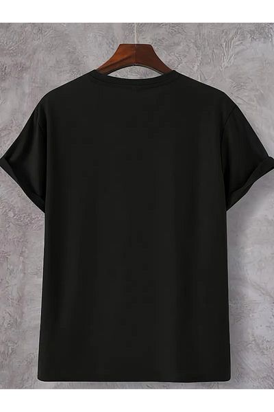 AEMİ Unisex I'M Thinking Printed Oversize Crew Neck T-Shirt