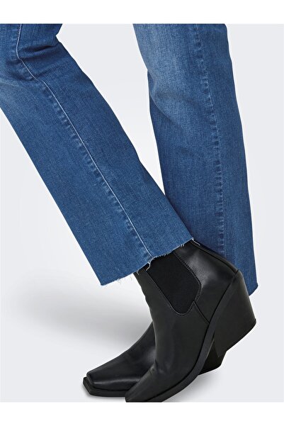 ONLY Onlann-Kenya Mw Cr Ak Fla Dnm Soo618Noos Women's Blue Denim Pants - 15340941