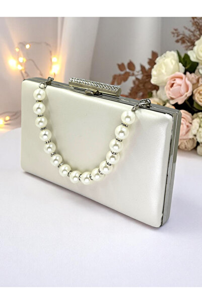 Biçanta Τσάντα νύφης εκρού χρώμα ματ δέρμα γυναικείο βραδινό φόρεμα τσάντα γάμου αρραβώνων αποφοίτηση