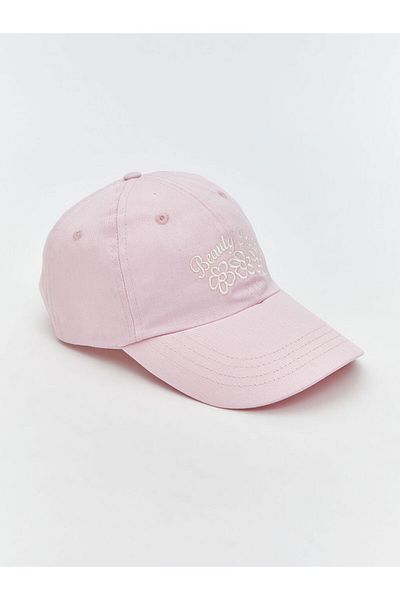 LC Waikiki Pink Embroidered Women's Cap Hat