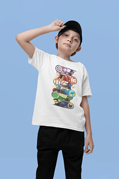 SEVBANO Tricou pentru copii Avengers Heroes Printed Unisex Avengers Movie (1-...