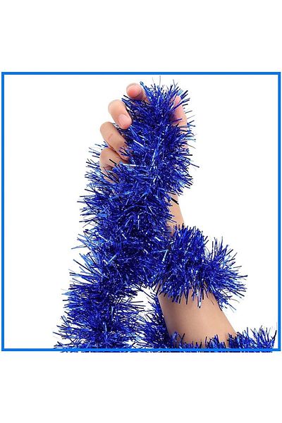merland benvecocuk Glitter Ornament for Party 2 Meters Length 8 cm Width Blue Color Imported