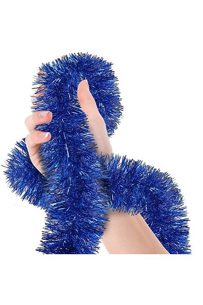 merland benvecocuk Glitter Ornament for Party 2 Meters Length 8 cm Width Blue Color Imported