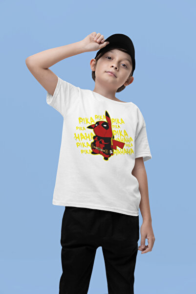 SEVBANO تي شيرت بوكيمون بيكاتشو مطبوع للأطفال للجنسين (1-12 سنة)