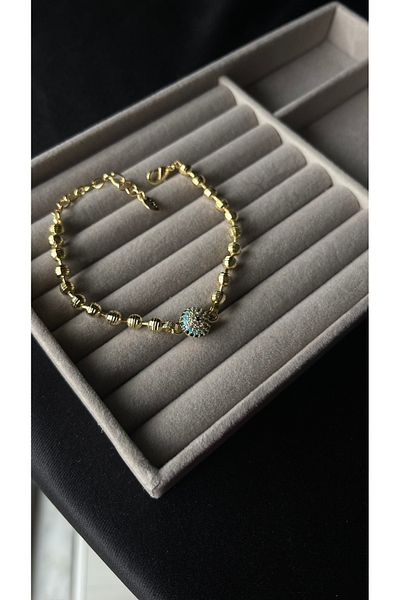 shop Hazi̇ Accessory Non-Tarnish Steel Evil Eye Beaded Bracelet