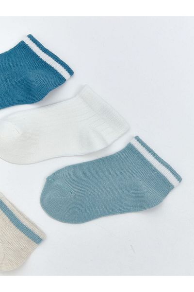 LC Waikiki Lcw Baby Petrol Basic Baby Boy Booties Socks 5-Pack