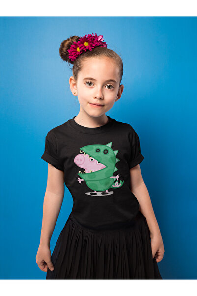 SEVBANO تي شيرت للأطفال مطبوع عليه رسوم متحركة بيبا بيج للجنسين (1-12 سنة)