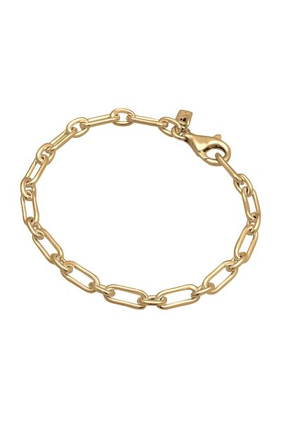 KUZZOI Bracelet Gliederkette Modern Oval 925 Sterling Silber