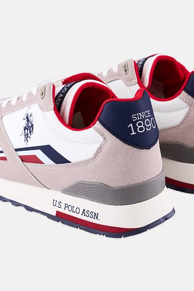U.S. Polo Assn. Men Textile-Eco Suede Lace Up Casual Shoes, Multicolor