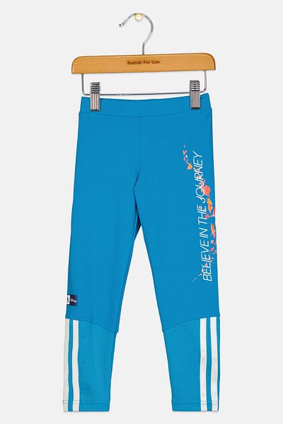 adidas x Disney Toddlers Girl Frozen II Pants, Blue Combo