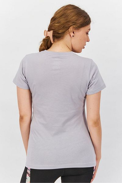 New Balance Women Sportswear Fit Short Sleeve Brand Logo Top, Whisper Grey