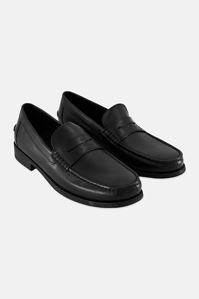 Geox Men New Damon Smooth Leather Formal Shoes, Black