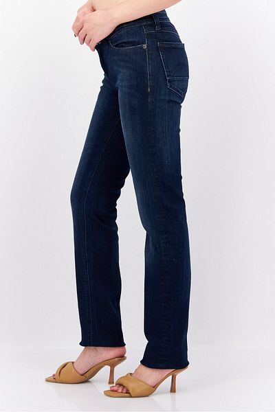 Hilfiger Denim Women Straight Fit Mid Rise Stretchable Denim Jeans, Indigo